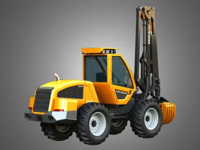 HR46X - Log Loader 3D model