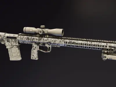 BRO Commando Rifle Low-poly 3D model