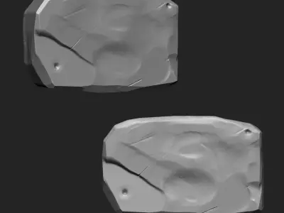 Stylized Stone IMM Brushes 30 in one Vol 3 3D model