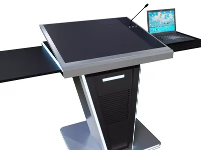  Digital Podium Smart Lectern Multimedia  3D model