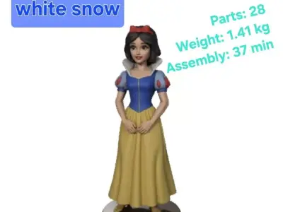 Snow White Classic Statue 80cm Multipart Assembly 3D print model