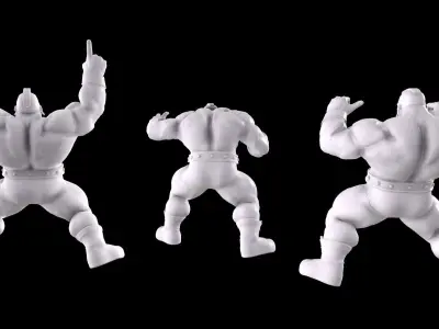 Street Fighter - Zangief 3D print model