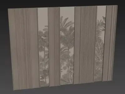 Decorative V110 Wall Panels 3D model