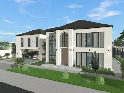 7 BEDROOM 2-STORY HOUSE 3D print model