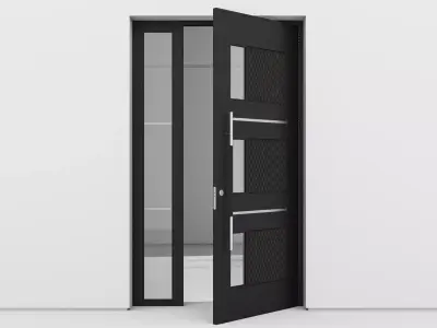 Aluminium door 142 3D model