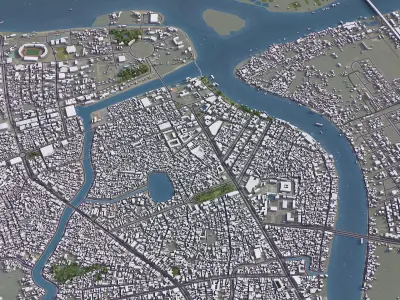 Can Tho Low-poly 3D model