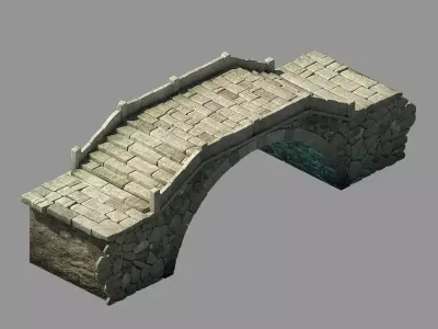 Peach Blossom Island - Stone Bridge 101 3D model