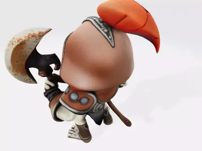 Cute Skully Centurion Gladiator for 3D Print 3D print model