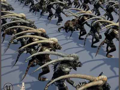 Ratkin Shaman Light Vershion Low-poly 3D model