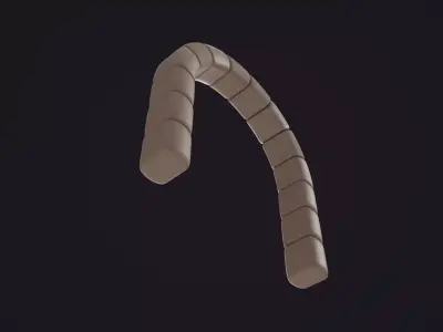 Stylized Stone Archway 3D model