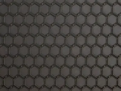 Dark Scratched Square Metal Panels PBR SEAMLESS Texture