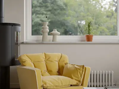 apartment interior scenes    3D model 11
