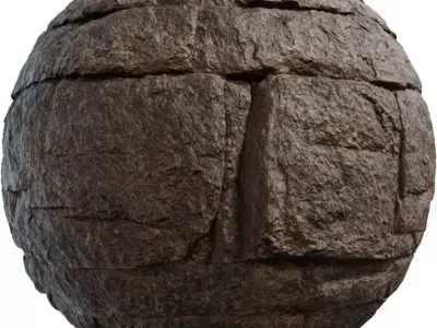 Layered Cracked Rock Surface Texture Texture