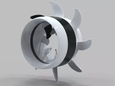 Turbine Motor 3D Model 3D print model
