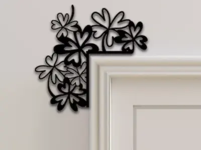Flower Door Corner Decor 3D print model purchase