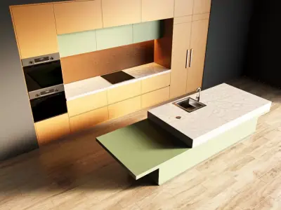 25-Kitchen1 matte 3 3D model