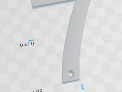 Number 7 3D print model