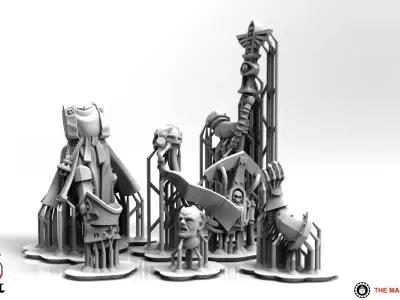 Feudal Guard Battle Priest 3D print model