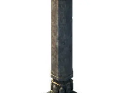 Game Model - Tombstone Column 3D model