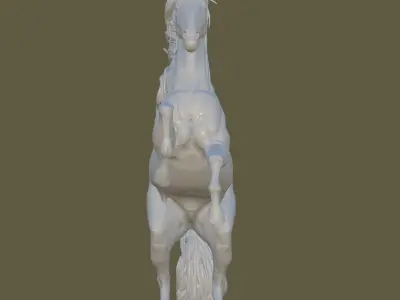 3D Horse sculpture 3D print model