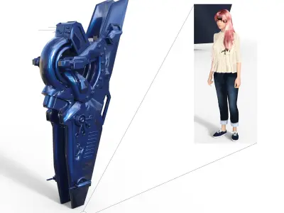 ARN-01 Sci-Fi Frigate 3D print model