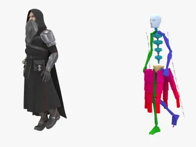  Character Dark Wizard Rigged 