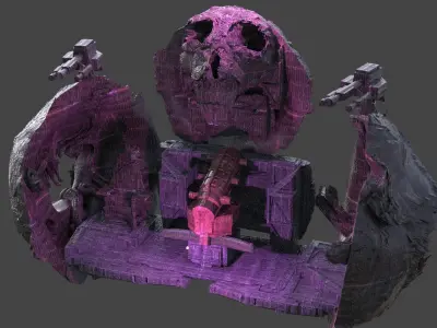 Nordor asteroid interior full collection  3D model