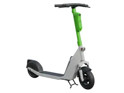Electric city scooter for rent Low-poly 3D model