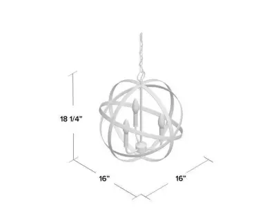 Emmaline Light Globe Chandelier Free 3D model