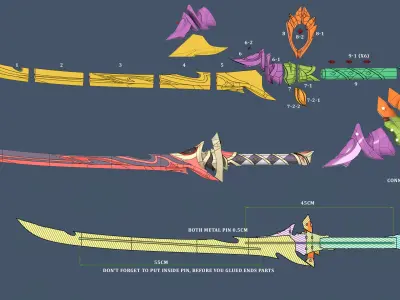 GENSHIN IMPACT - KAGOTSURUBE ISSHIN 3d file stl 3D model