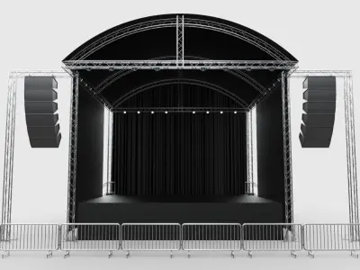 Concert Stage 7 3D model