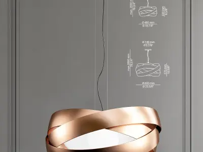 SISO 1 pendant light with name 3D model