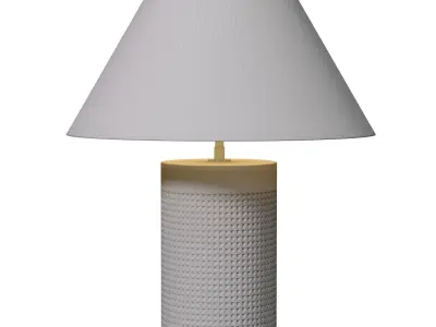 Juliette Modern Fluted Nightstand Art Deco Table Lamp Modern  3D model