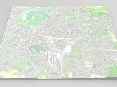 Cityscape  Kassel Germany 3D model
