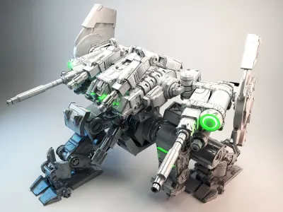 3D model Robot war Mk1 3D model