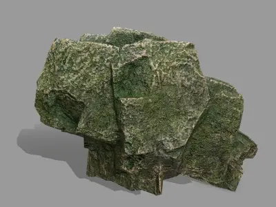 Rock Set Low-poly 3D model 44