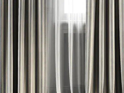Curtain Set 105 3D model