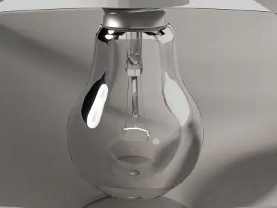 ceiling lamp with bulb  3D model