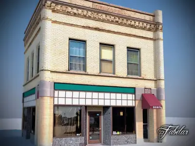 Building 13 Low-poly 3D model