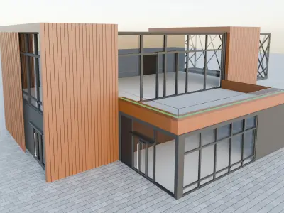 Comercial office 3D model