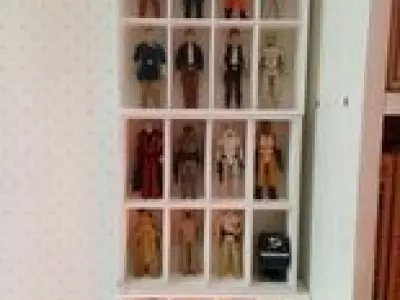 DISPLAY CASES w window option FOR 8 ACTION FIGURES AND TOY CARS  3D print model