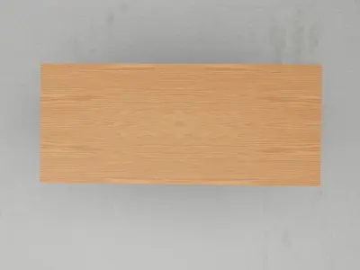 Wooden Desk 3D model