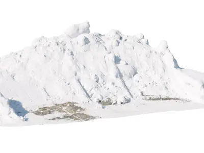 Snow wall Mountain  3D model