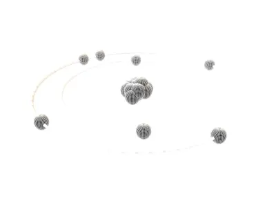 Nitrogen Chemical Element v1 002 Low-poly 3D model