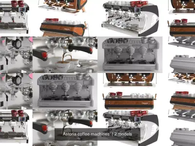 Astoria coffee machines  3D Model Pack