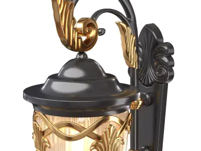 Fashion Outdoor Wall Lantern Waterproof 3D model