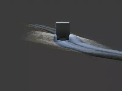Modern Truck Low-poly 3D model