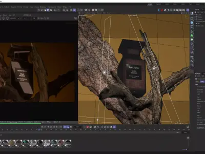 Tom Ford Perfume Product Scene Octane Render 3D model 3D model