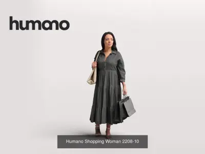 Humano 6-Pack - SHOPPING PEOPLE - 6x 3D models B