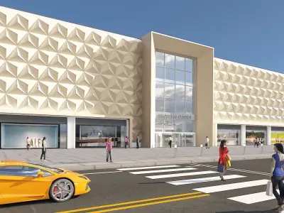 Shopping Centre 3 - Interior and Exterior 3D model